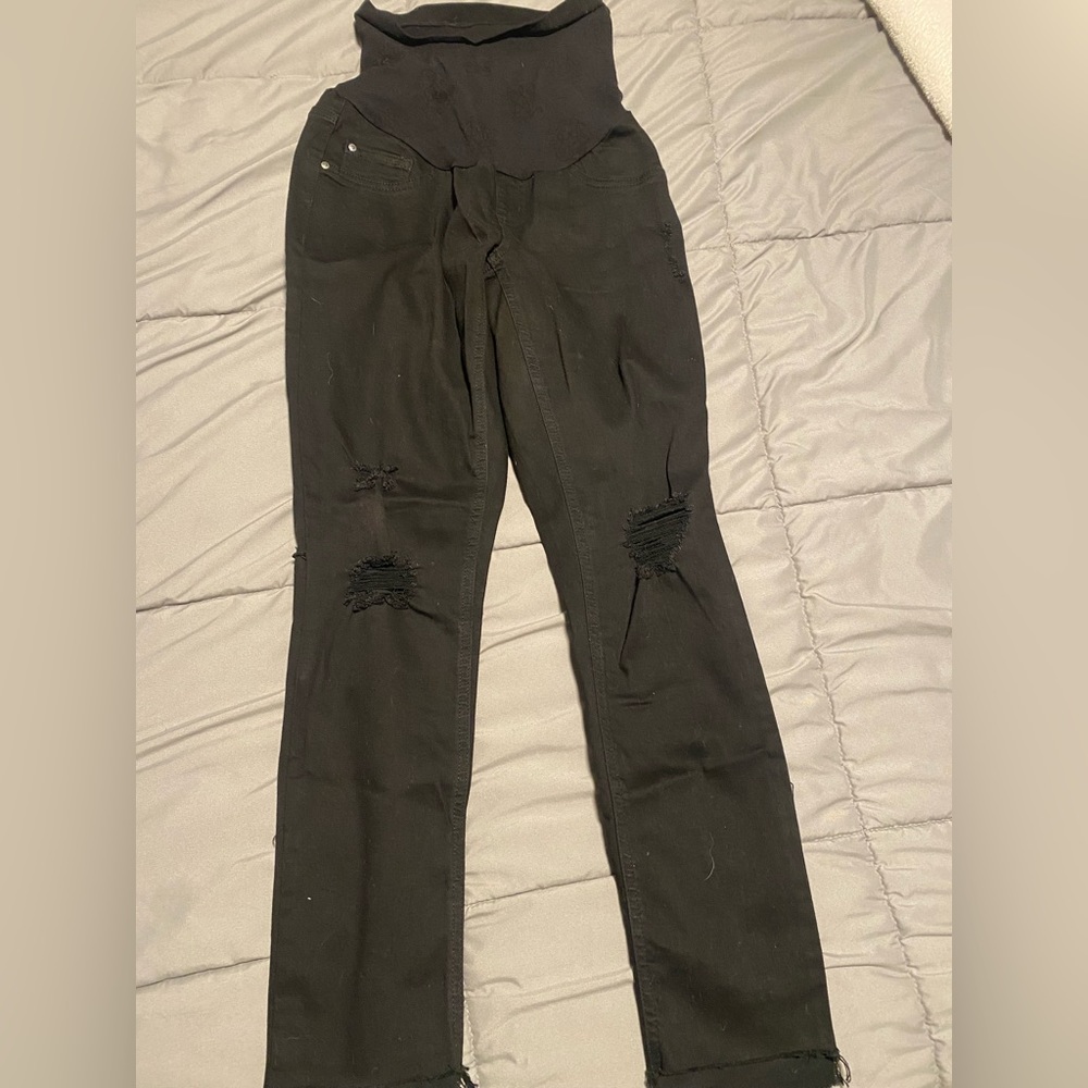 Jessica Simpson Distressed Maternity Jeans